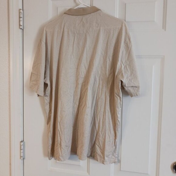 Austin Reed London Polo Shirt Men's XL Striped Double Mercerized Two Ply Cotton - Picture 5 of 5